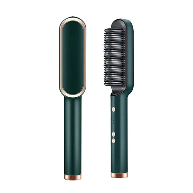Brosse Lissante PRO 5 en 1 - Lisse, Sèche, Hydrate, Coiffe et Anti-Frizz
