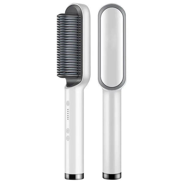 Brosse Lissante PRO 5 en 1 - Lisse, Sèche, Hydrate, Coiffe et Anti-Frizz
