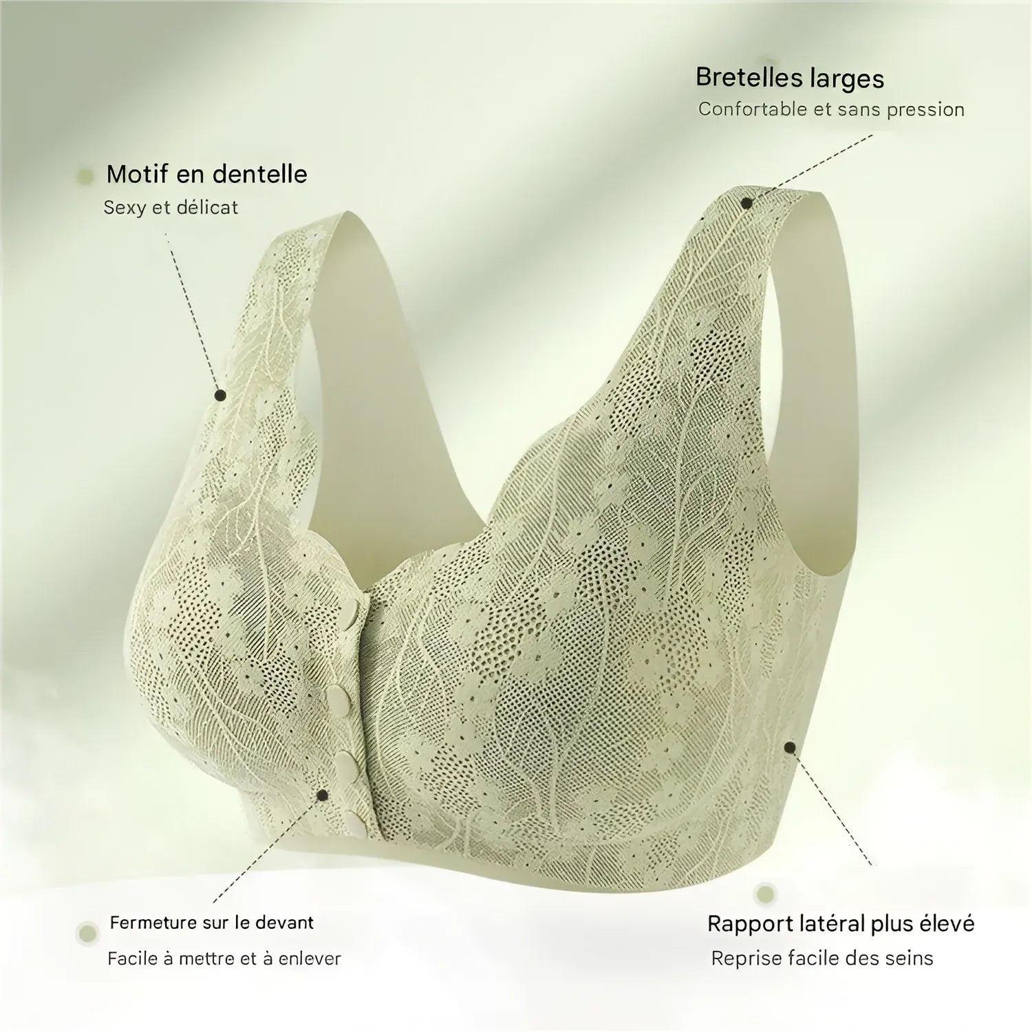 Soutien-Gorge Confort Lift Dentelle - Ouverture Avant